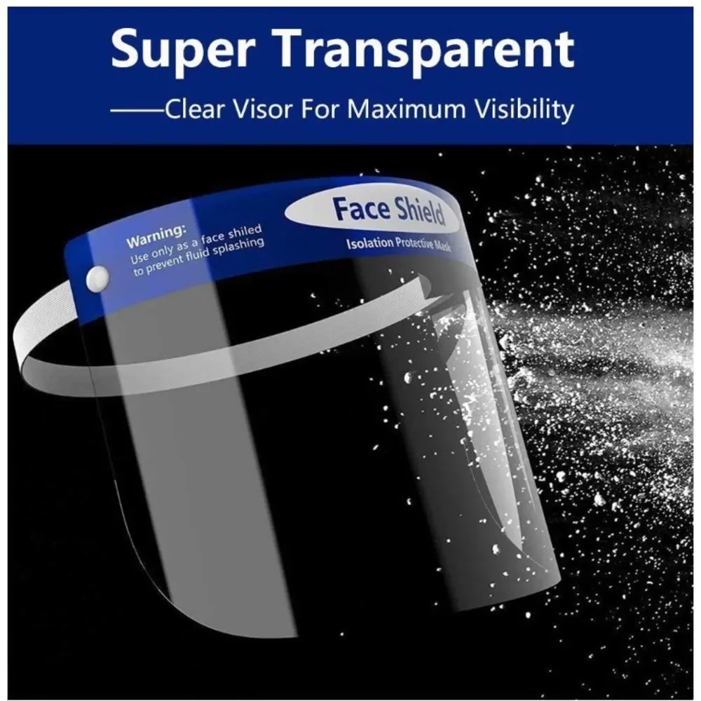 Safety Face Shield Clear Package of 10